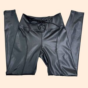 Year Of Ours Football Leggings Black